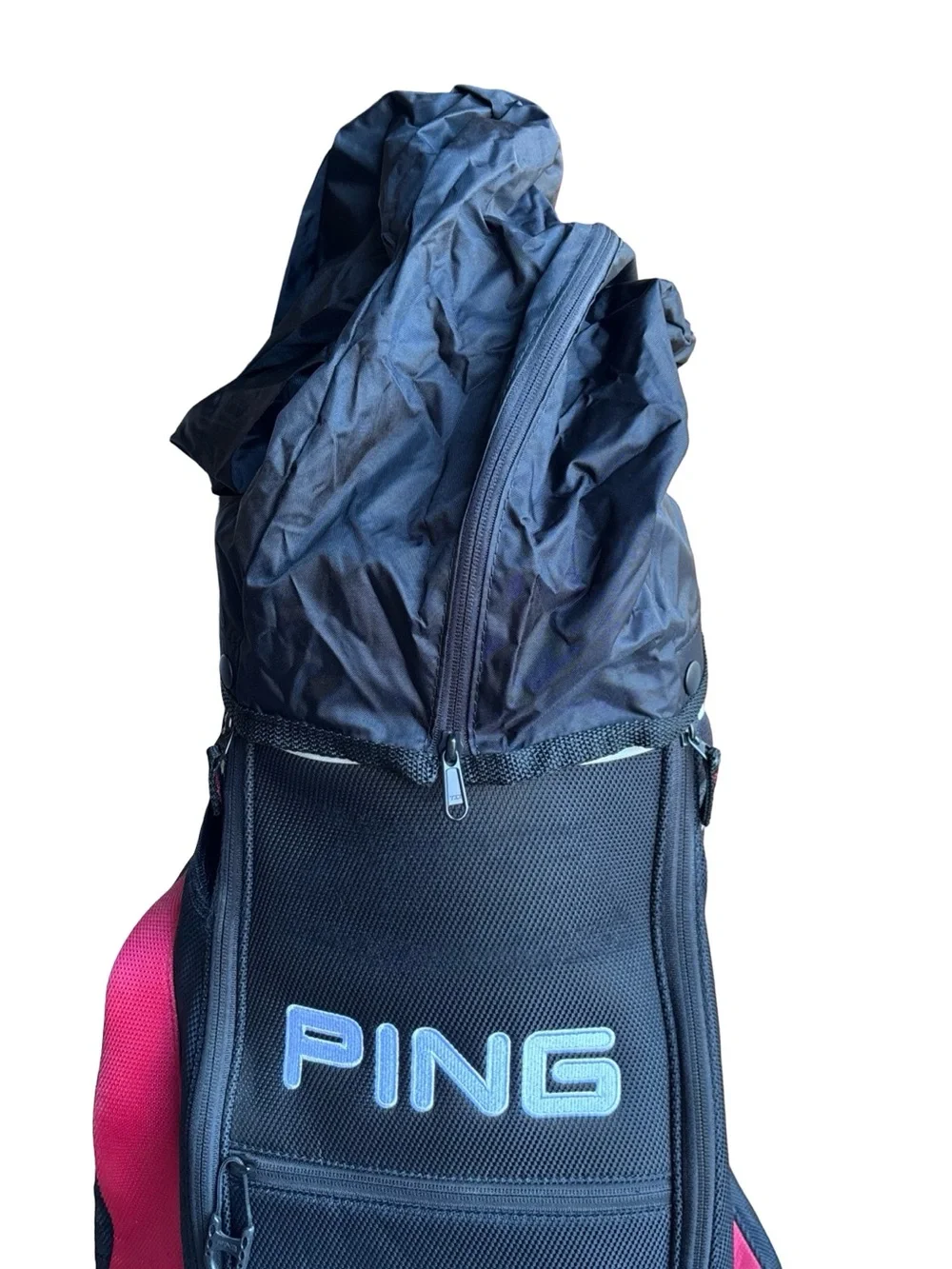 Ping Explore, Red/Black/White, 4-Way Golf Carry/Cart Bag. STRIKING! Very Clean!